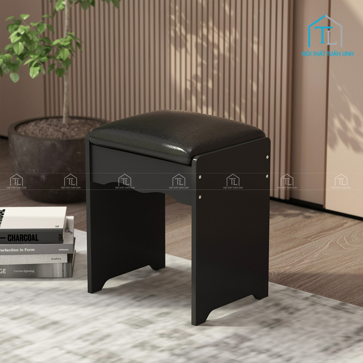 Bàn trang điểm gỗ MDF gương trượt LED thiết kế hiện đại nhiều ngăn