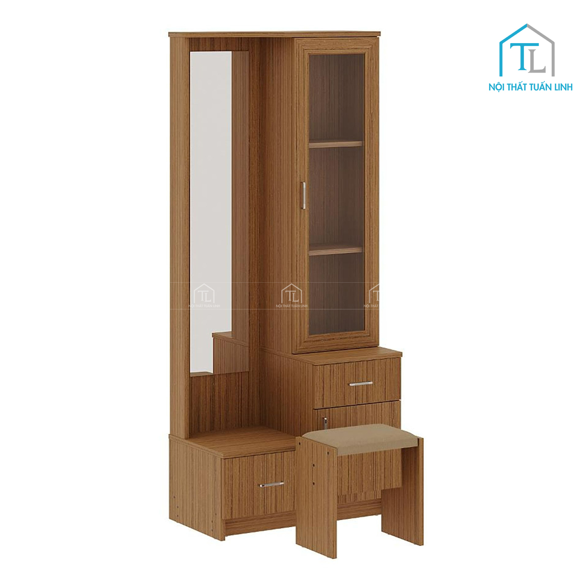 Gỗ MDF chống ẩm phủ Melamine vân gỗ Teak