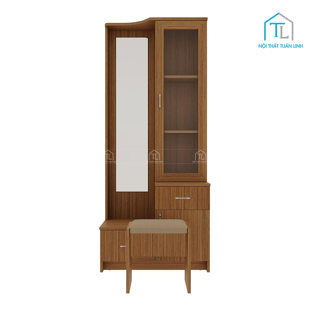 Gỗ MDF chống ẩm phủ Melamine vân gỗ Teak