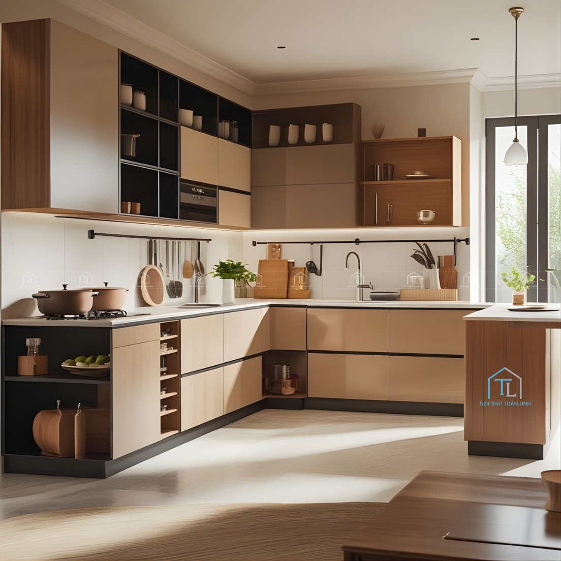 Có nên làm tủ bếp kịch trần hay không? Ưu nhược điểm cần biết trước khi thiết kế