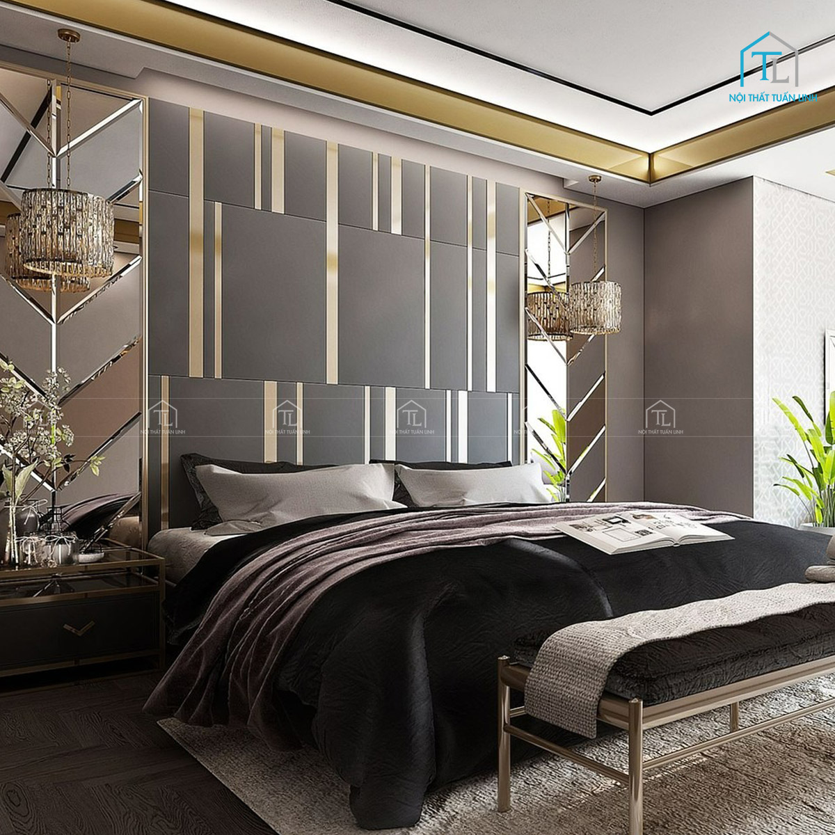 Combo nội thất phòng ngủ thiết kế sang trọng, thanh lịch và tiện nghi