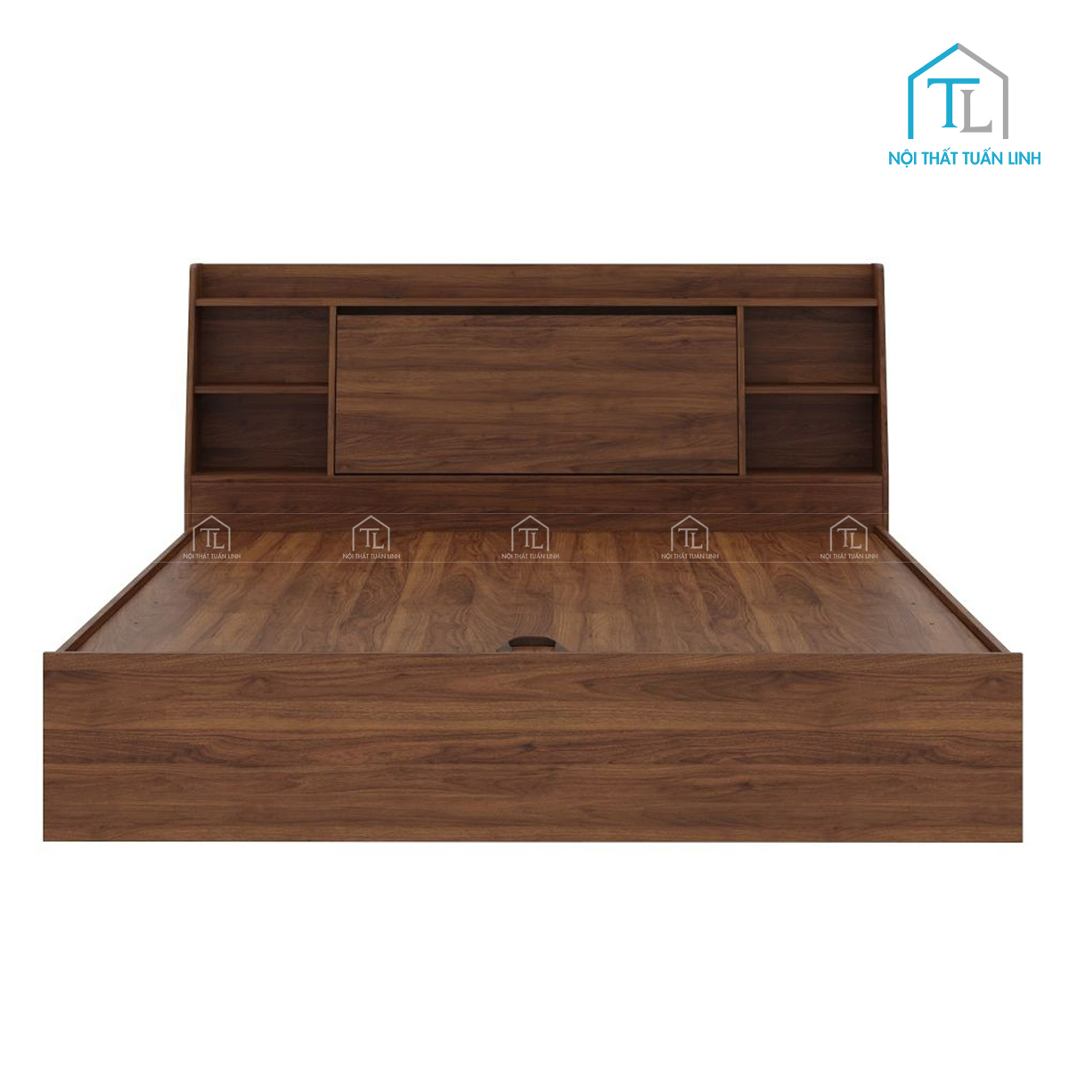Giường ngủ gỗ công nghiệp thiết kế thông minh với hộc chứa