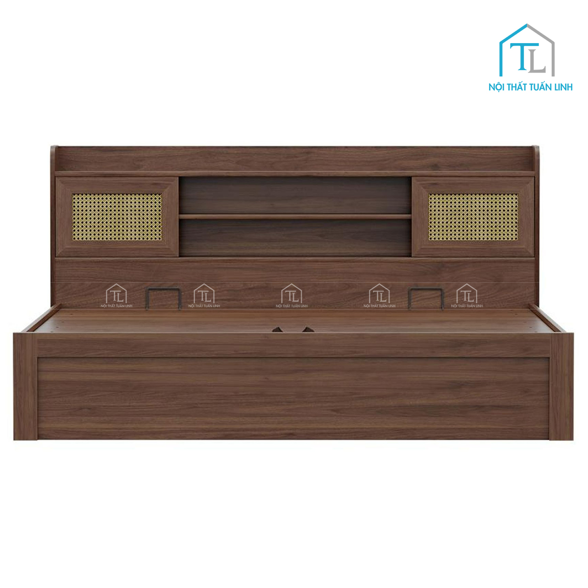 Giường ngủ gỗ công nghiệp tích hợp ngăn chứa cao cấp