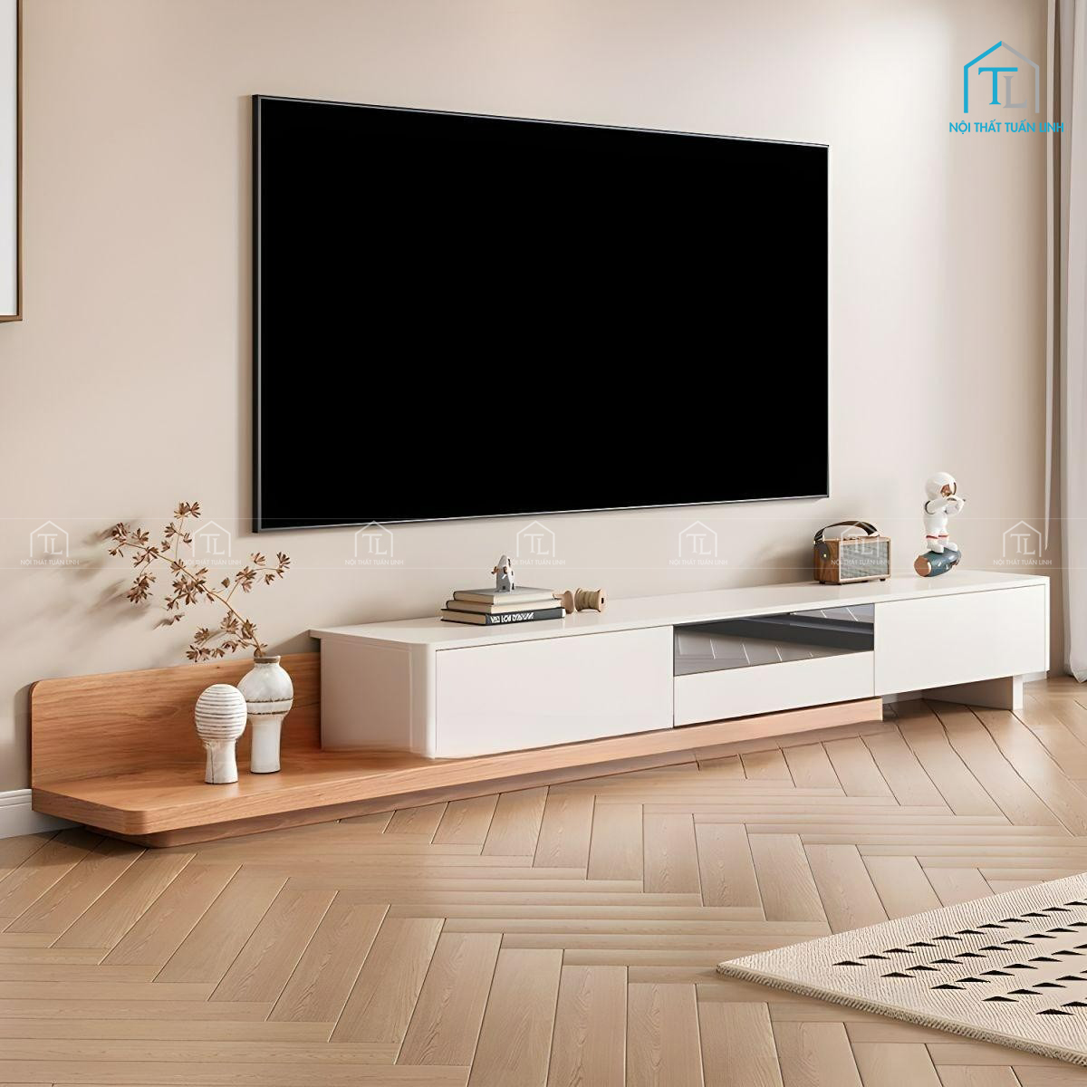 Kệ tivi gỗ MDF thiết kế hiện đại