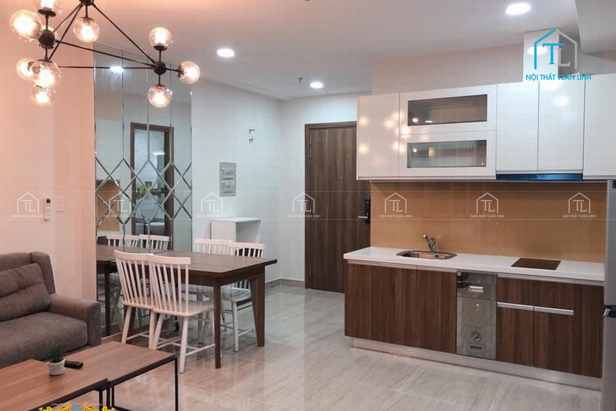 Mẫu thiết kế nội thất nhà bếp hiện đại sang trọng