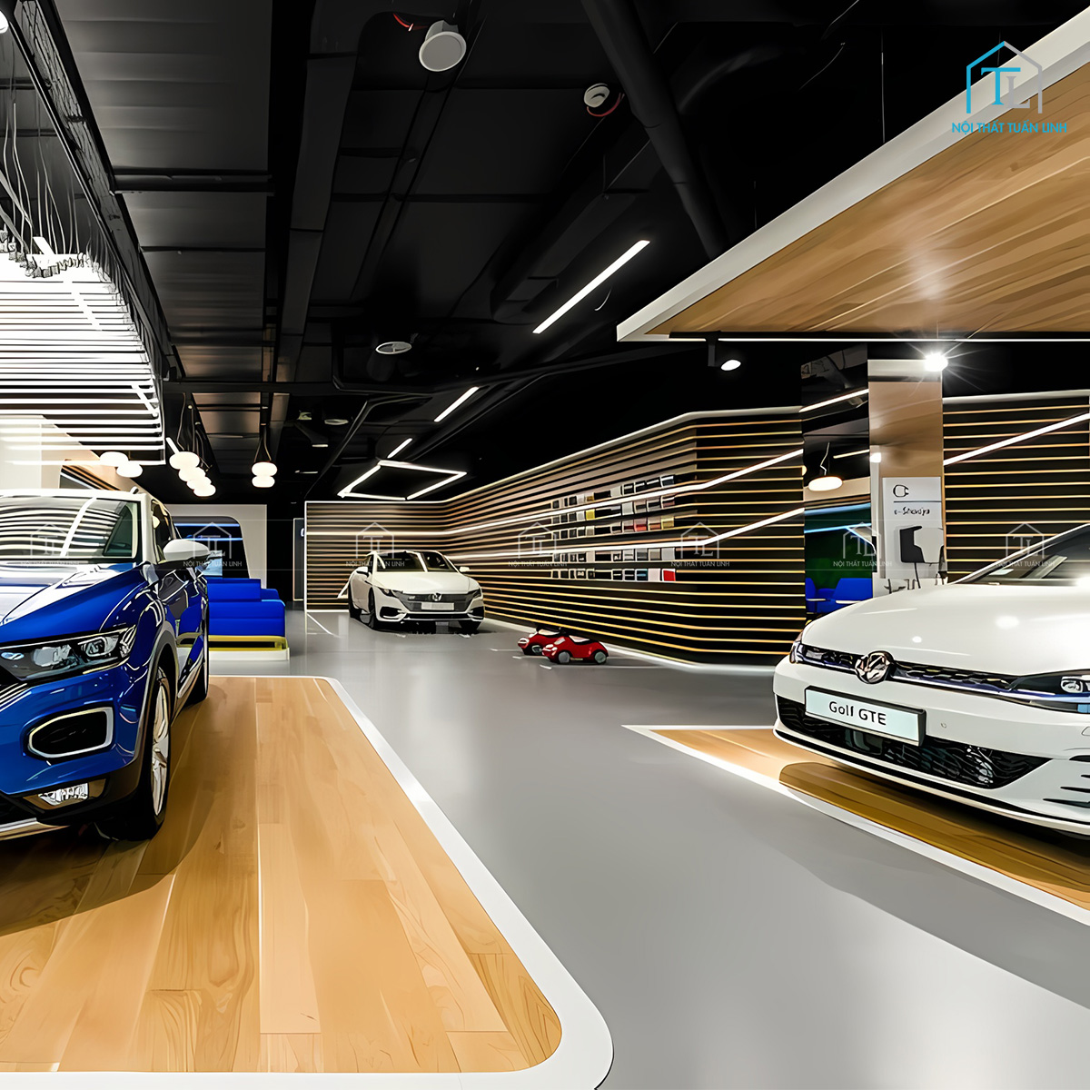 Ý tưởng và dịch vụ thiết kế showroom xe ô tô đẹp hiện đại