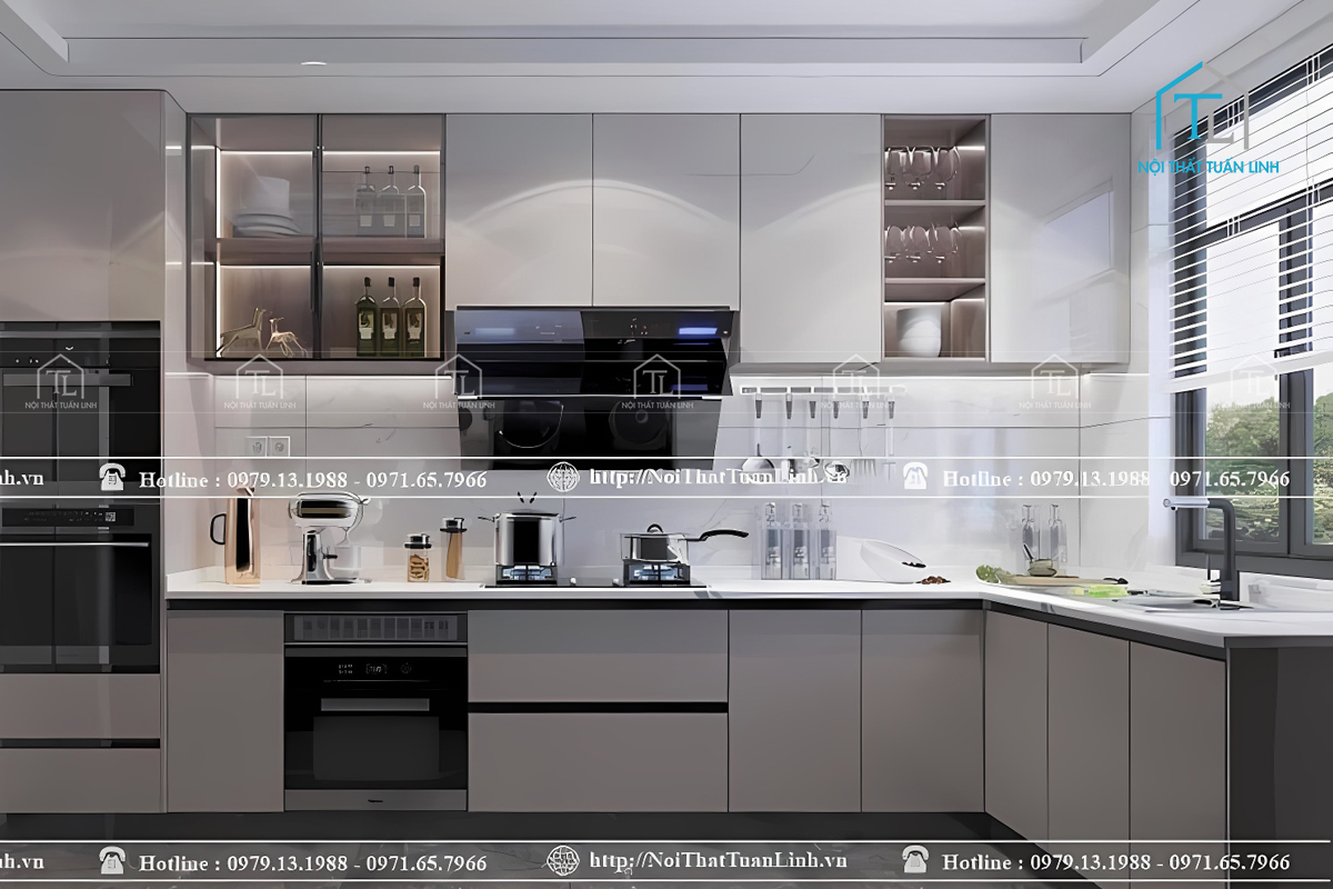 Thi công nội thất nhà bếp đẹp rẻ tại Bình Dương