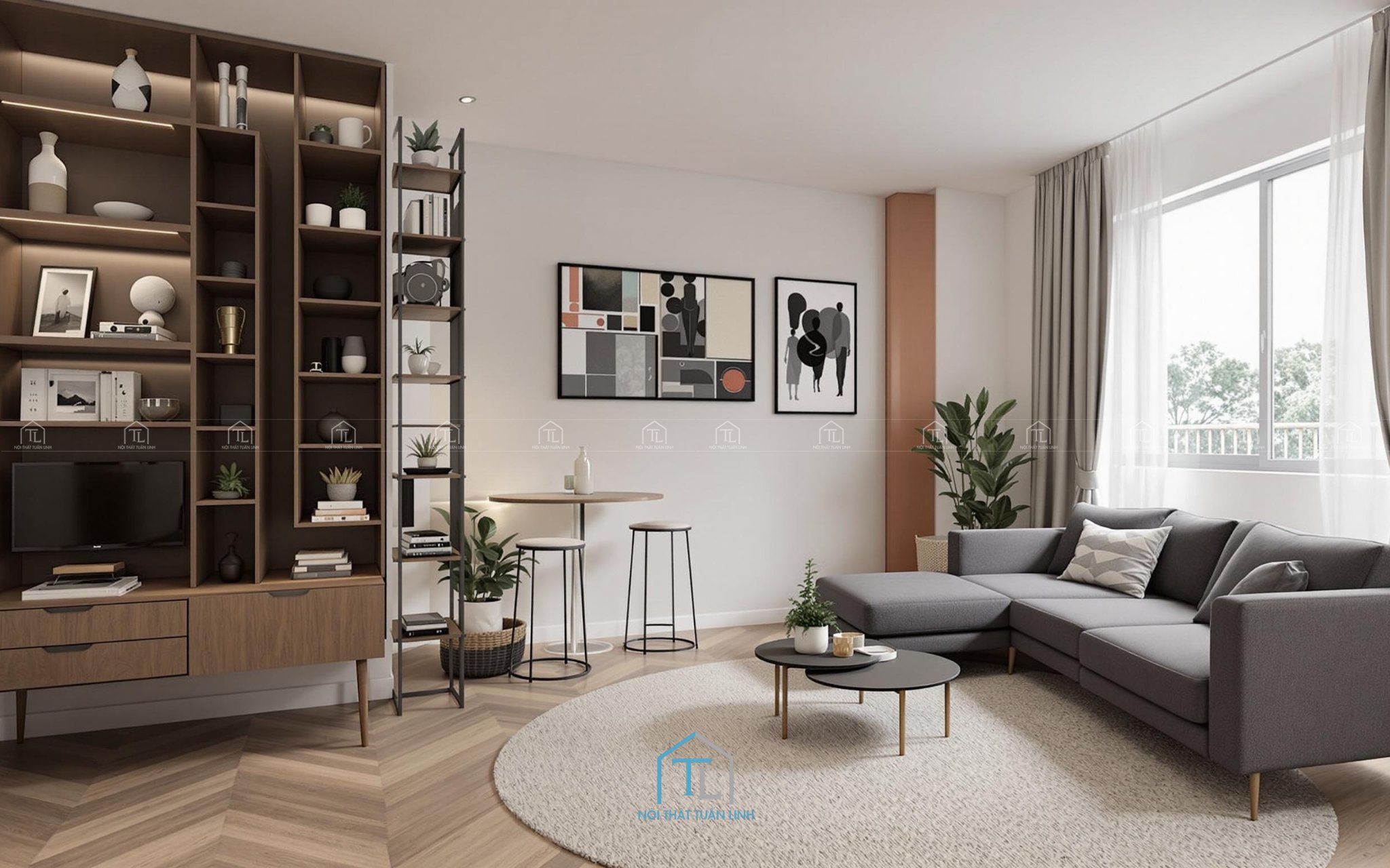 Thiết kế nội thất chung cư hiện đại đẹp, tối ưu không gian sống