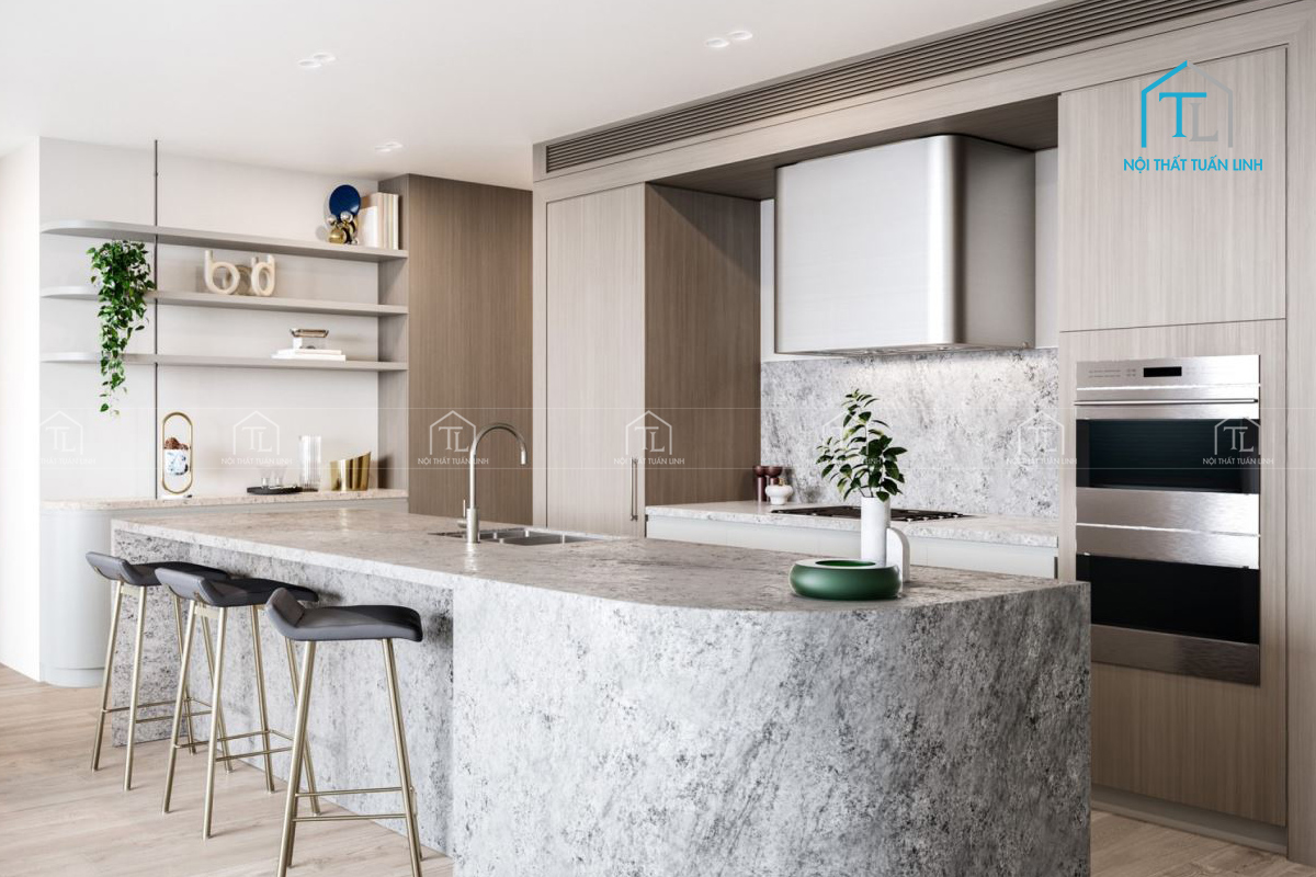Thiết kế thi công nội thất nhà bếp đẹp tại Thủ Dầu Một Bình Dương