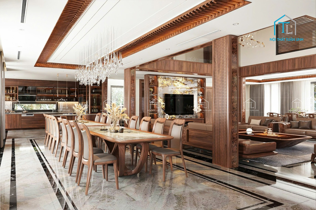 Thiết kế thi công nội thất trọn gói cho biệt thự tại Nội Thất Tuấn Linh cho không gian sống đẳng cấp