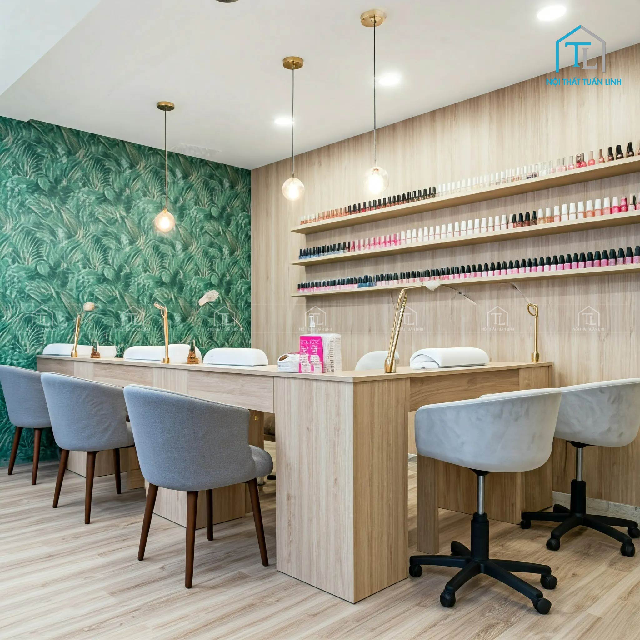 Thiết kế tiệm nail đẹp, tiện nghi và tối ưu chi phí cho chủ tiệm mới