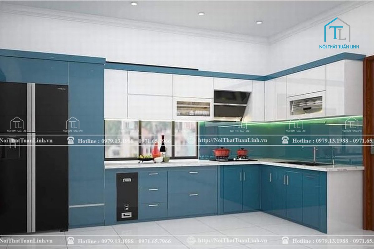 Thiết kế tủ bếp hiện đại cao cấp và tiện nghi