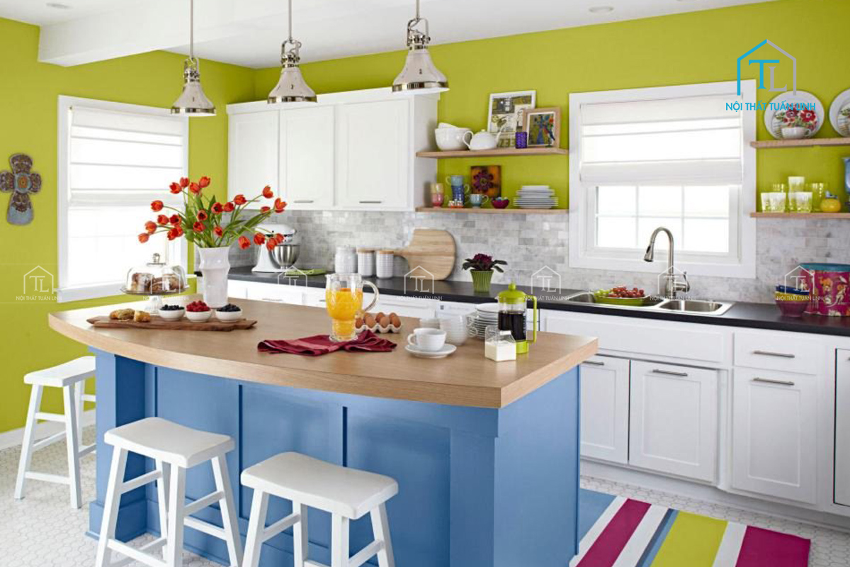 Thiết kế tủ bếp hiện đại đa dạng về công năng và màu sắc