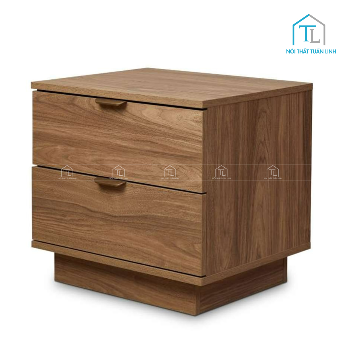 Tủ đầu giường gỗ công nghiệp 2 ngăn kéo thiết kế hiện đại