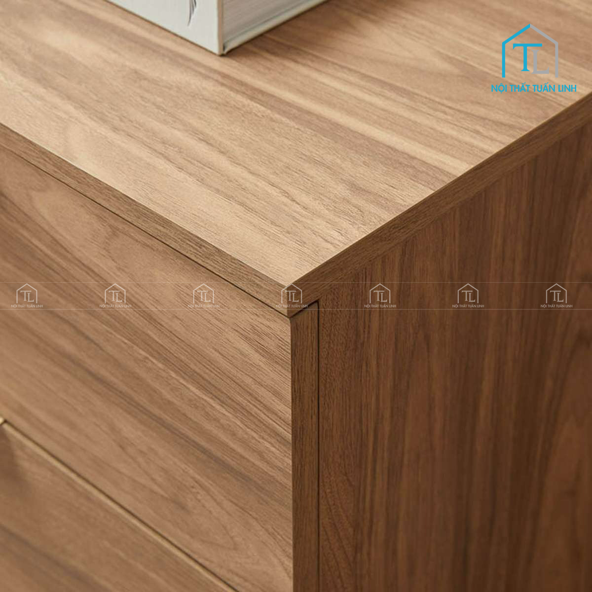 Tủ đầu giường gỗ công nghiệp 2 ngăn kéo thiết kế hiện đại