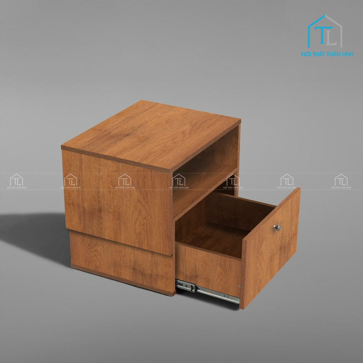 Tủ đầu giường MDF thiết kế hiện đại vân gỗ