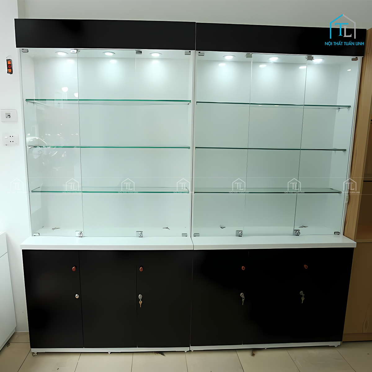 Tủ kệ trưng bày salon tóc