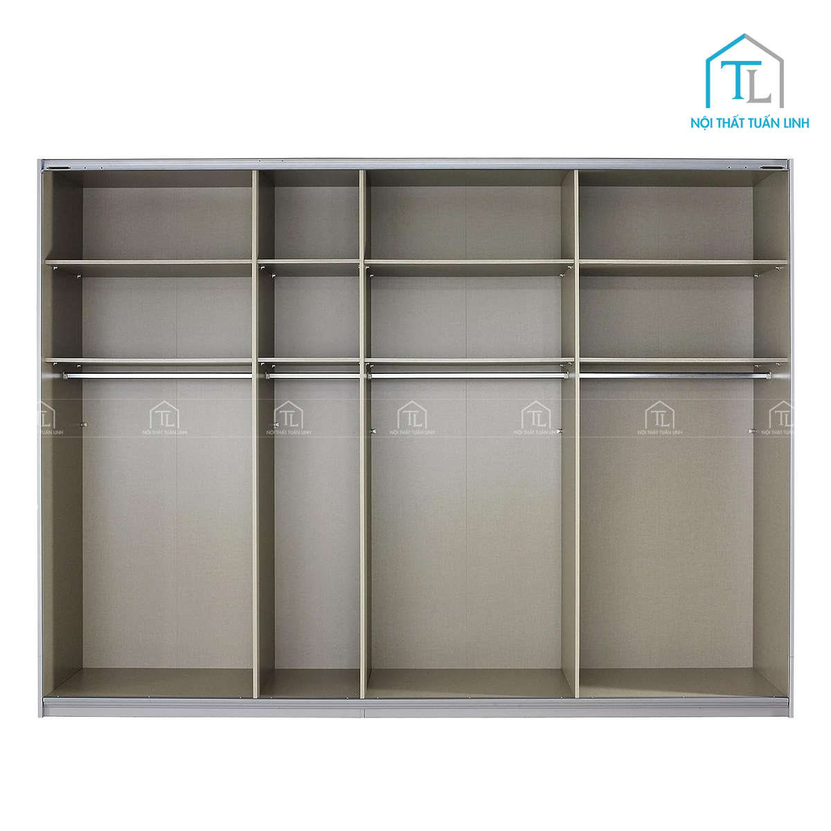 Tủ quần áo 3 cánh lùa gỗ MDF kính đen hiện đại