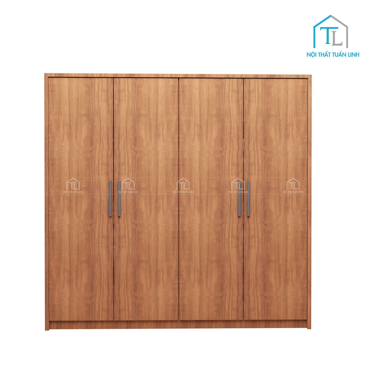 Tủ quần áo 4 cánh gỗ MDF thiết kế hiện đại