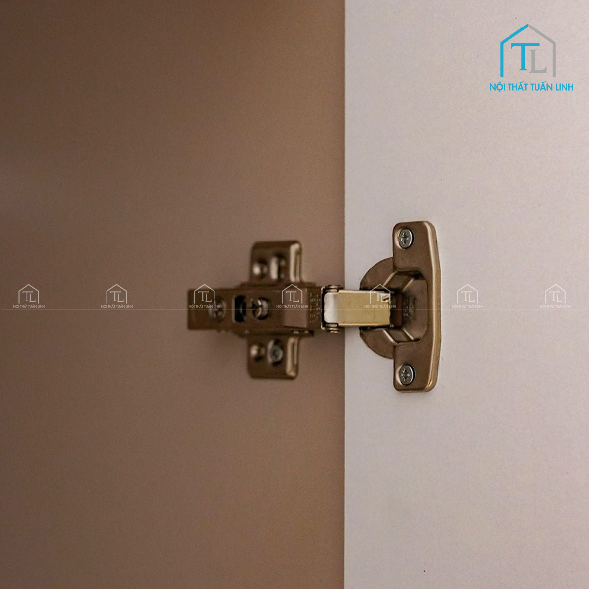 Tủ quần áo 6 cánh MDF cánh kính thiết kế hiện đại màu be
