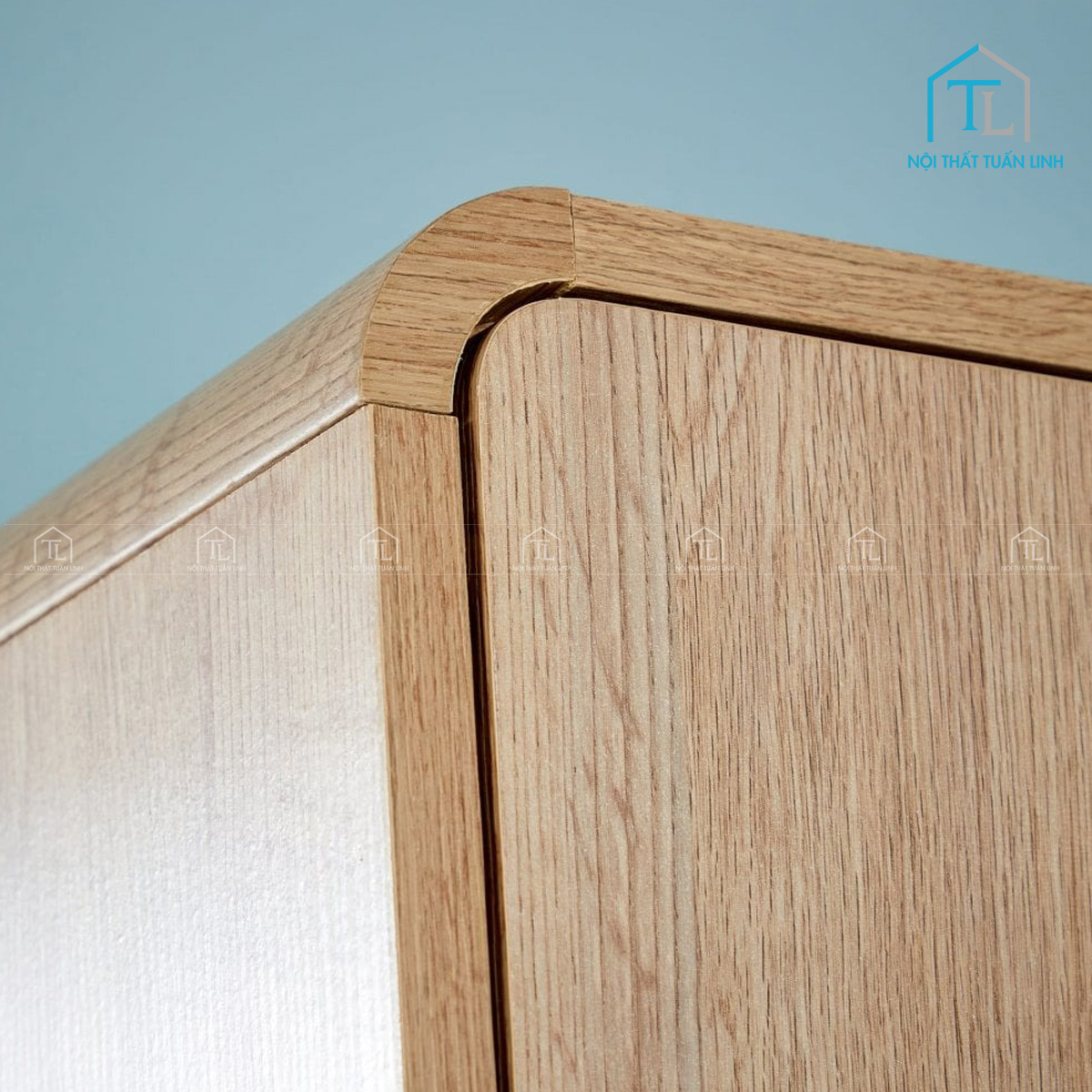 Tủ quần áo MDF 2 cánh phong cách mộc mạc, gọn gàng hiện đại