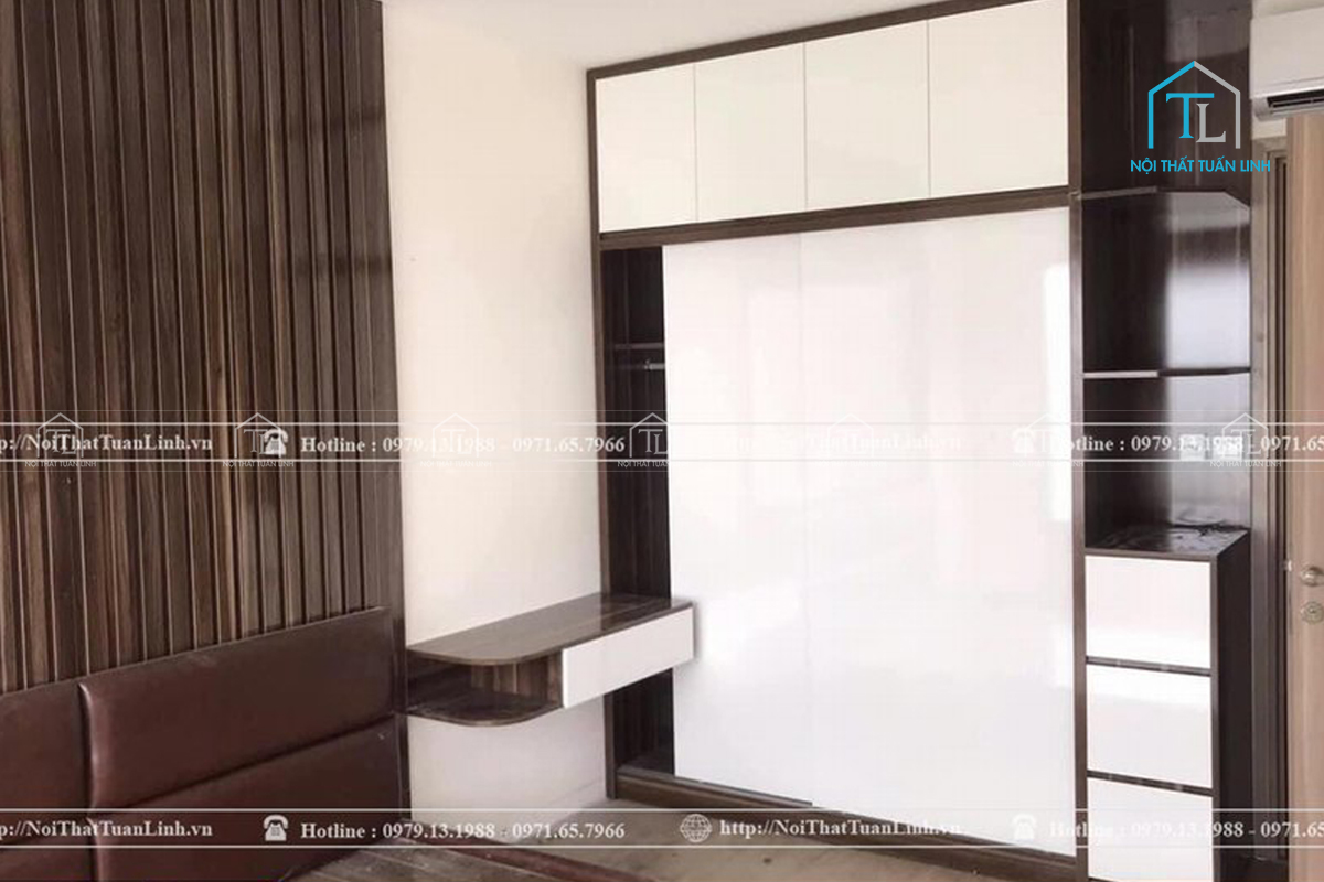 Xường nội thất Bình Dương – Mẫu tủ quần áo công nghiệp