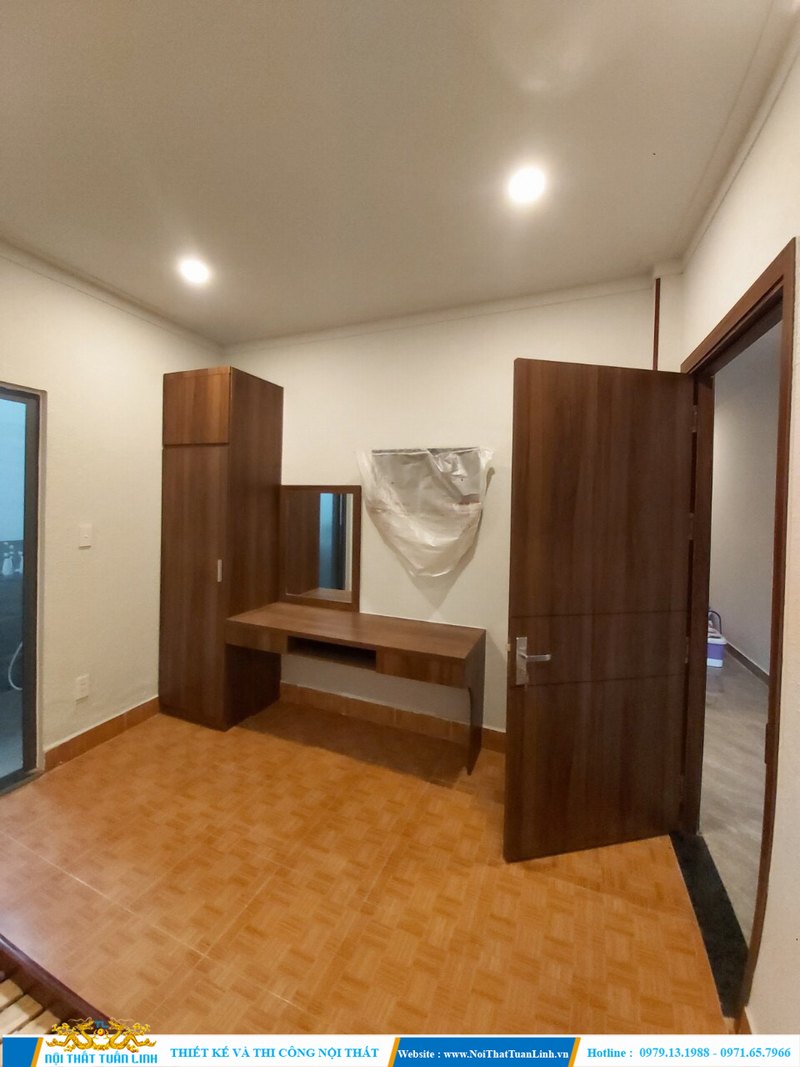 Thi công nội thất đồ gỗ phòng khách sạn Sunhotel