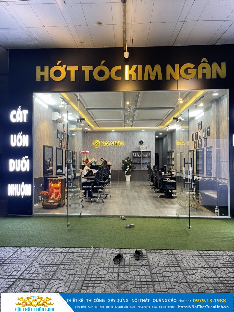 Thiết kế thi công salon tóc Kim Ngân