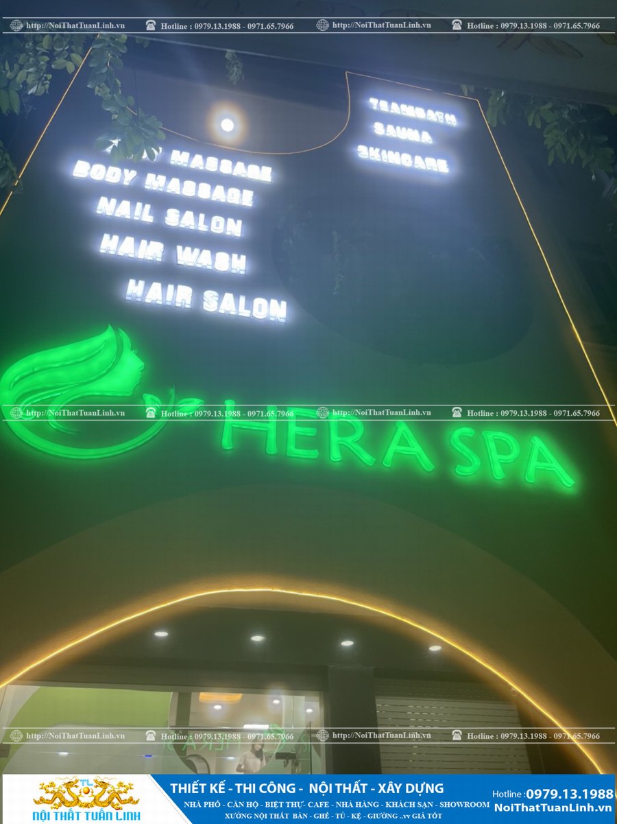 Thiết kế thi công nội thất Hera Spa