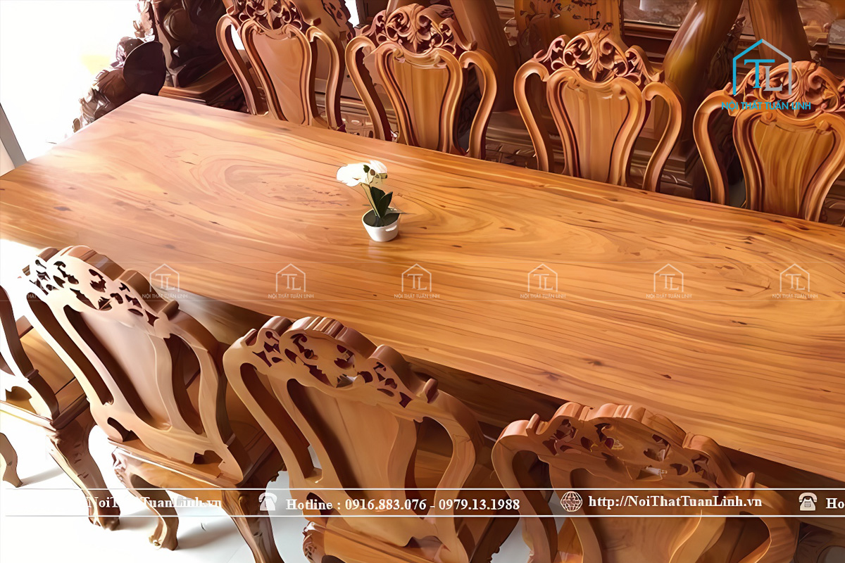 Bộ bàn ghế gỗ tự nhiên giá tốt