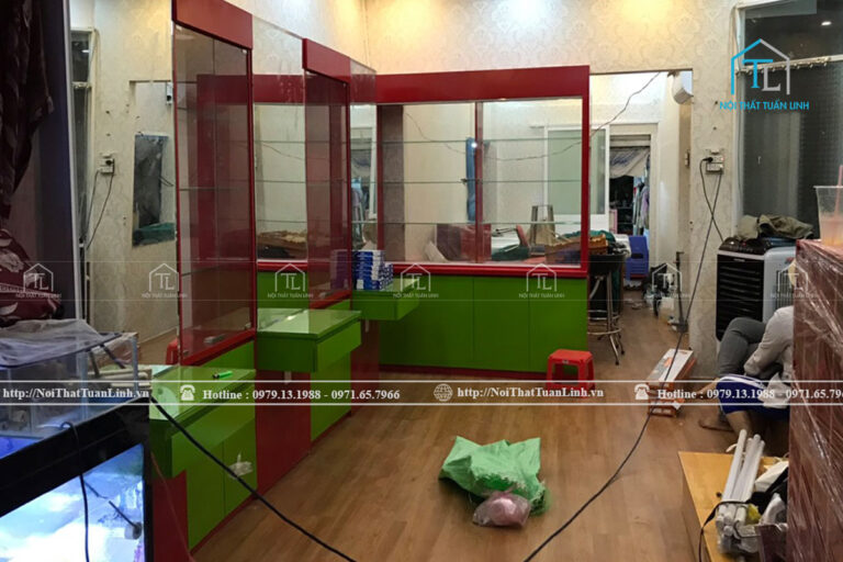 Thi công lắp đặt nội thất salon tóc bình dân tại Bình Dương