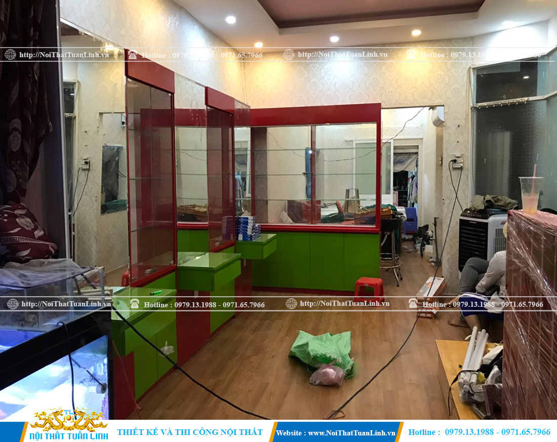Thi công lắp đặt nội thất salon tóc bình dân tại Bình Dương