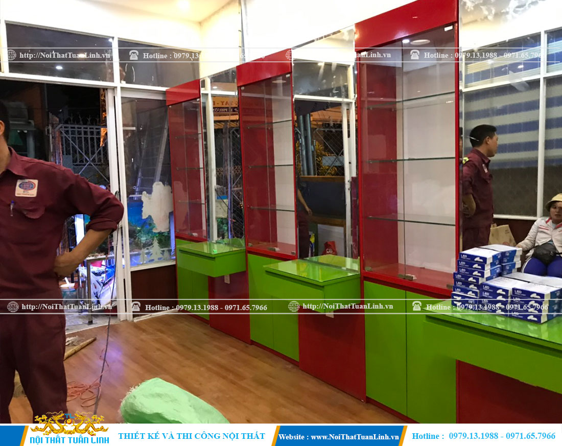 Thi công lắp đặt nội thất salon tóc bình dân tại Bình Dương