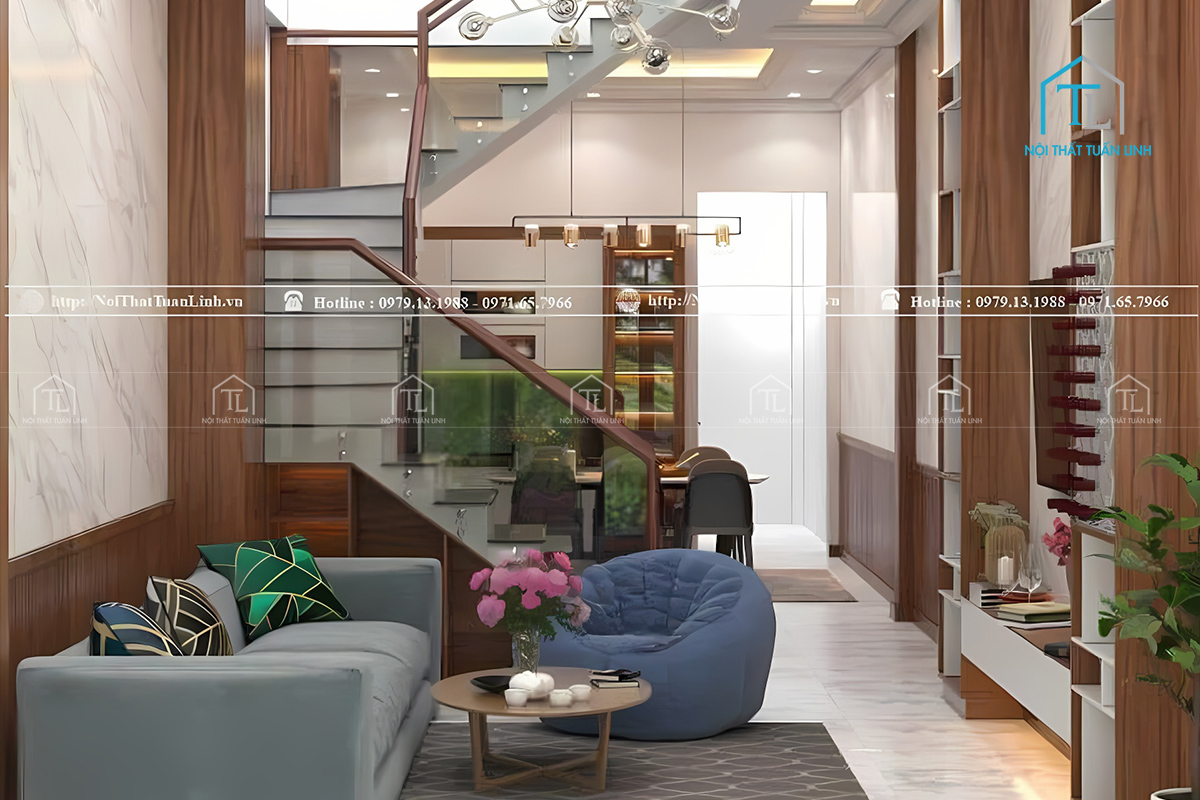 Thi công nội thất nhà phố đẹp Bình Dương
