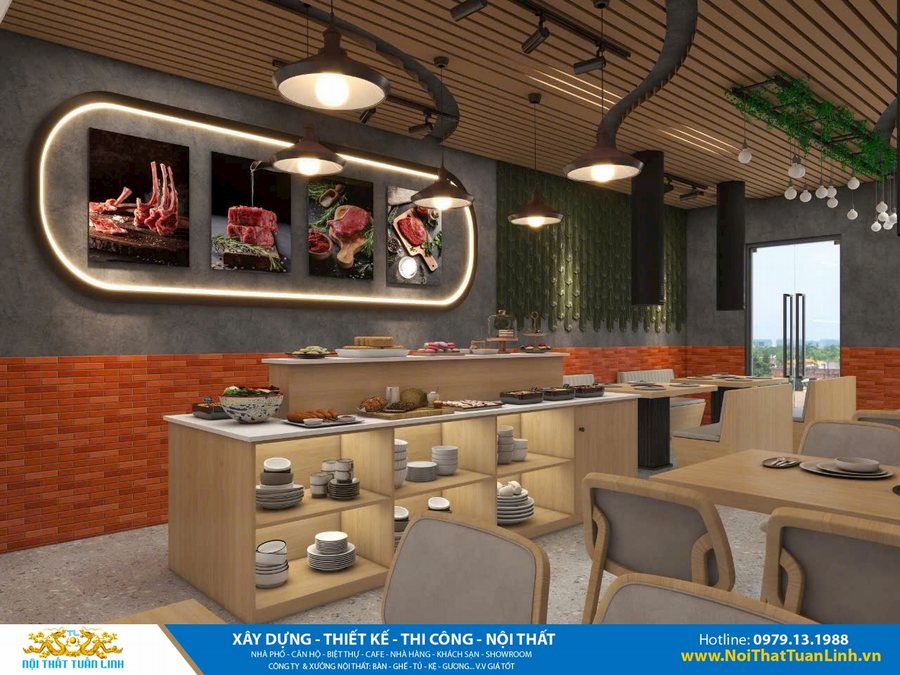 Thiết kế nội thất nhà hàng