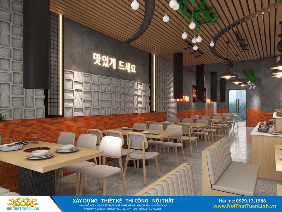 Thiết kế nội thất nhà hàng