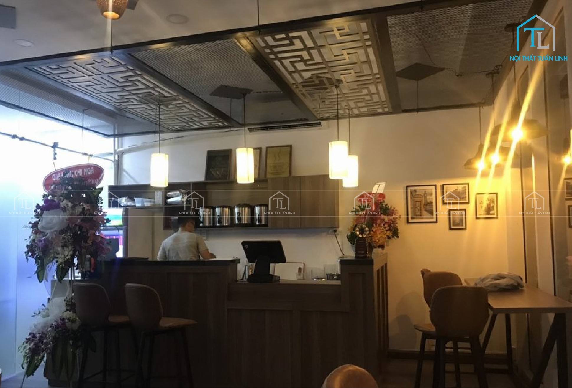 Thiết kế thi công nội thất quán Tống Bình coffee & tea