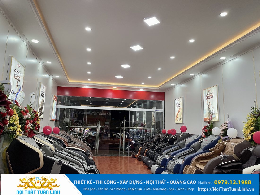 Showroom thể thao trưng bày ghế Massage Kaitashi