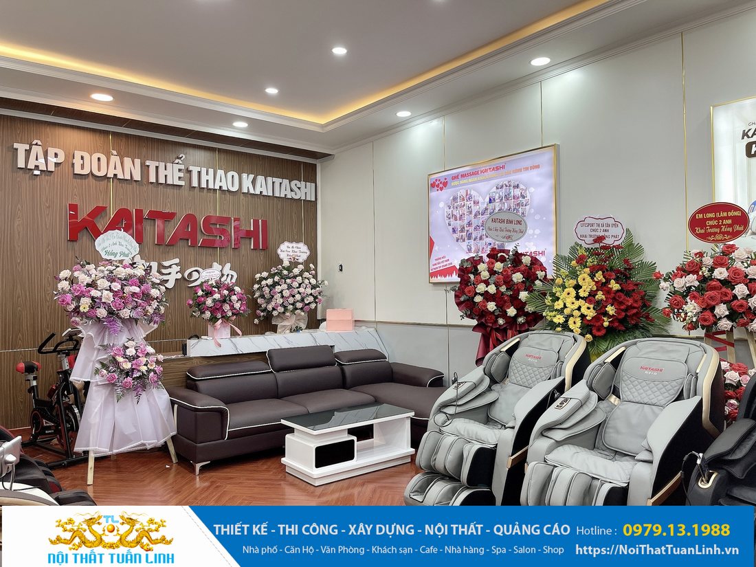 Showroom thể thao trưng bày ghế Massage Kaitashi
