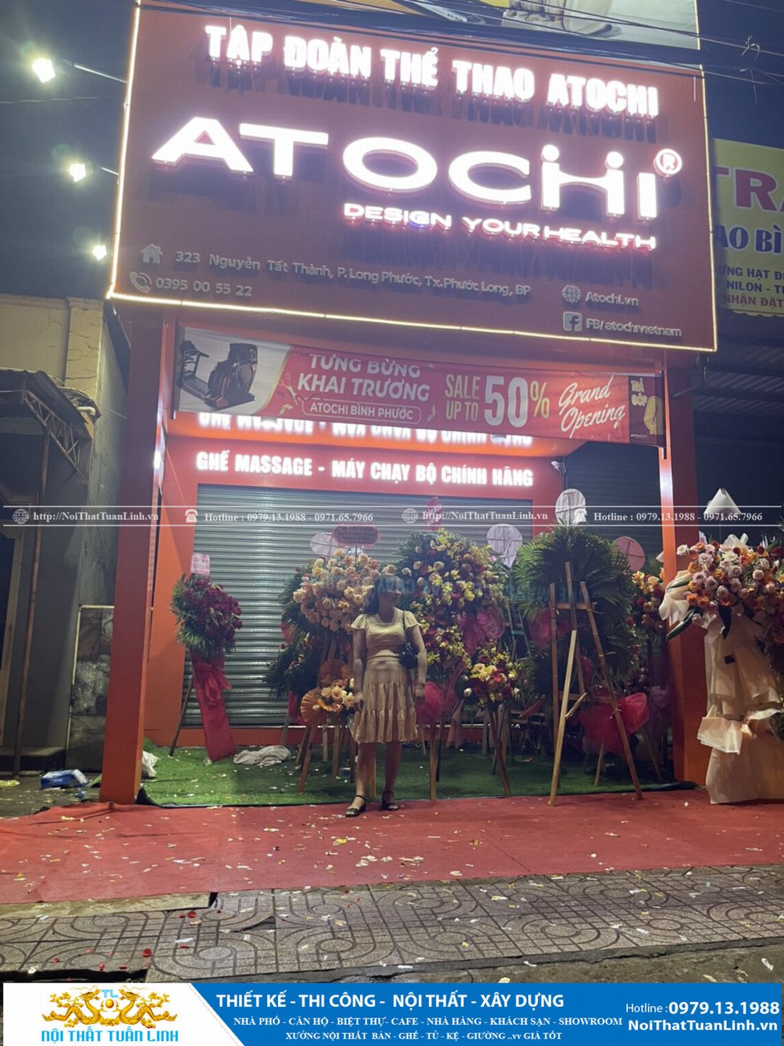 Thiết kế và thi công showroom Tập Đoàn Thể Thao Atochi