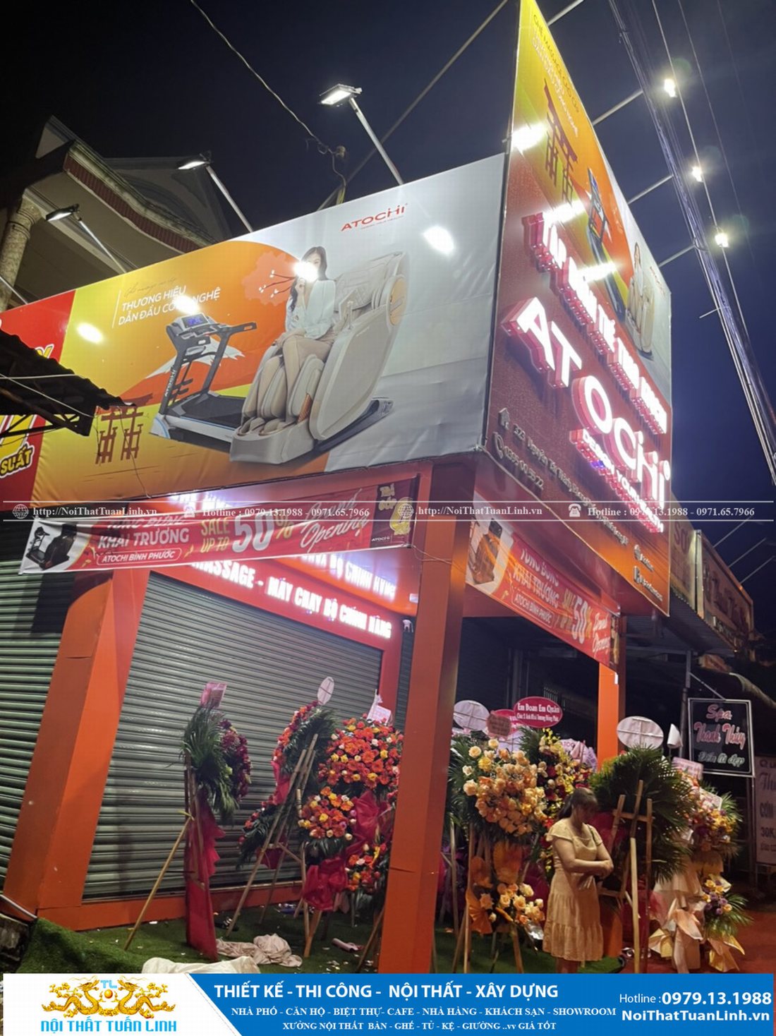 Thiết kế và thi công showroom Tập Đoàn Thể Thao Atochi