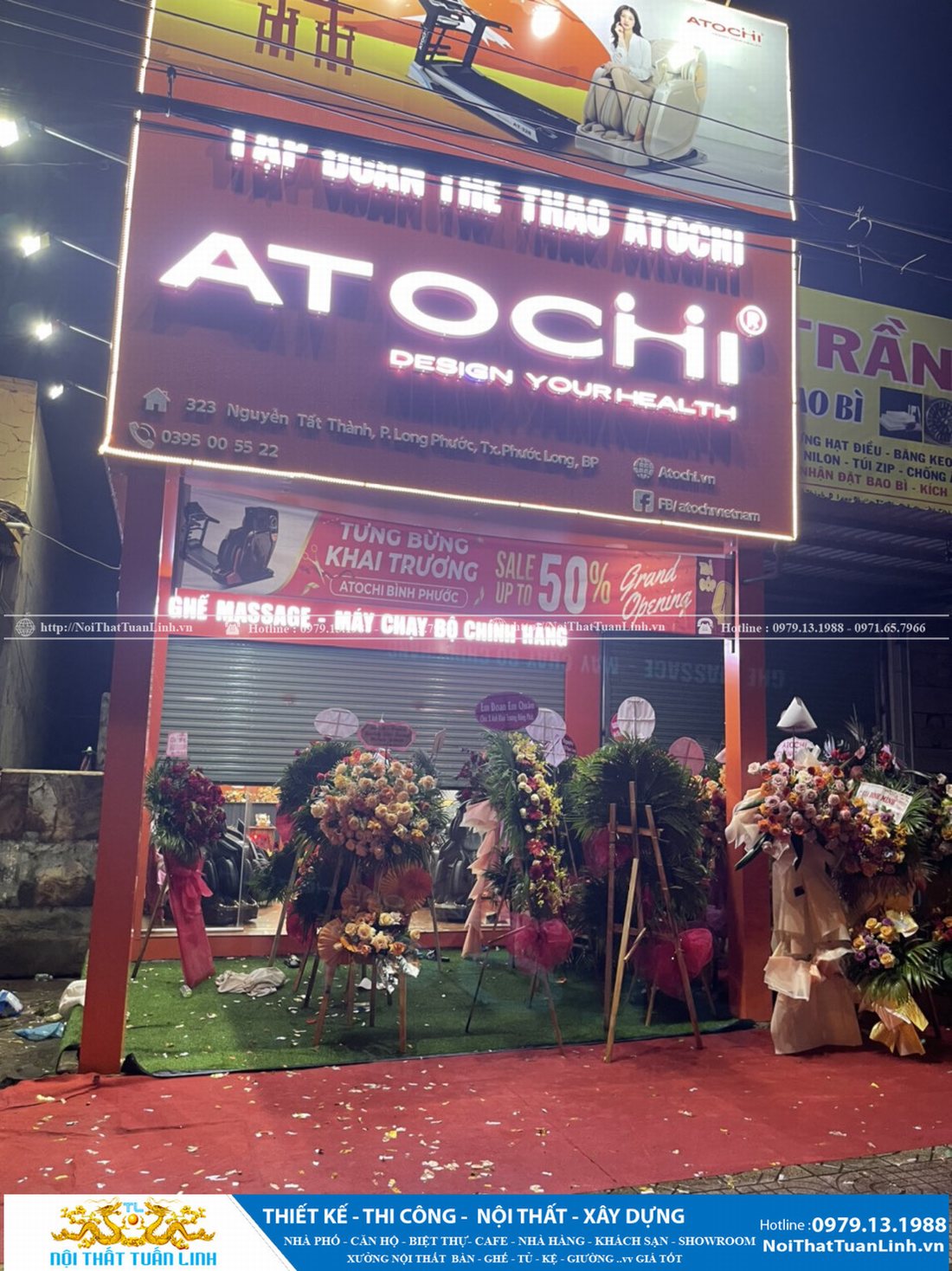 Thiết kế và thi công showroom Tập Đoàn Thể Thao Atochi